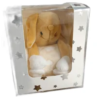 Soft Cotton Baby Blanket with Teddy Holder | Box Packaging