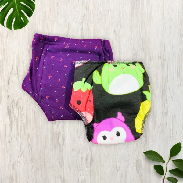 Pack of 2 Adjustable Cloth Diapers & Undies (6-12 Months)