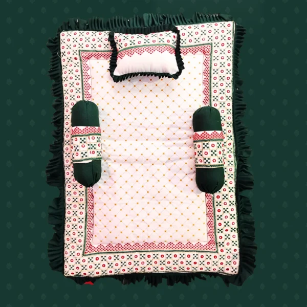 Premium Baby Bedding Combo Set | Sleeping Bag & Mosquito Net Gadda (Rajwadi Print)