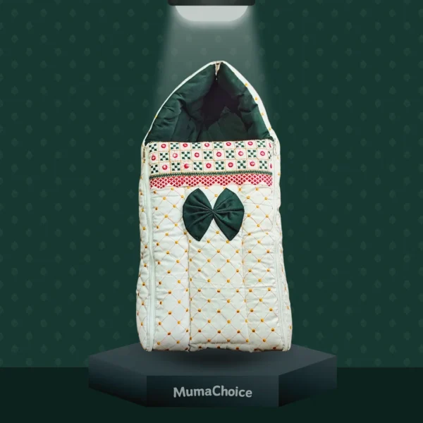 Premium Baby Bedding Combo Set | Sleeping Bag & Mosquito Net Gadda (Rajwadi Print)
