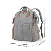 Waterproof Diaper Backpack for Mothers – Multi-Function Travel Nappy Bag