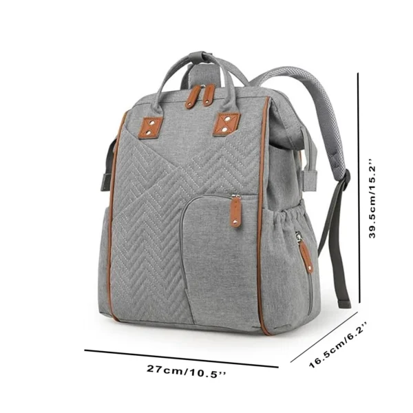 Waterproof Diaper Backpack for Mothers – Multi-Function Travel Nappy Bag