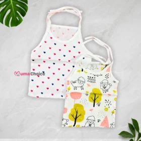 Muslin Tieknot Jablas Combo – 0 to 3 Months, Soft & Comfortable (2 Pcs)