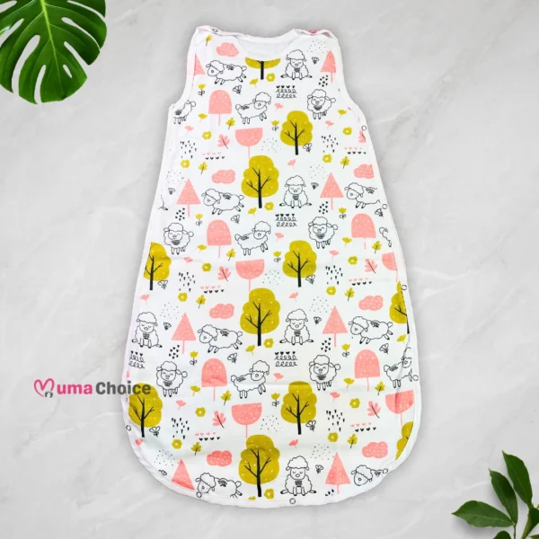 Muslin Sleeping Bag – 0 to 6 Months, Soft & Breathable