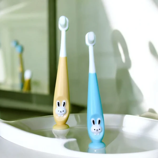 Kids Toothbrush Ultra Soft Micro Bristles with Cover Case (Pack of 2)