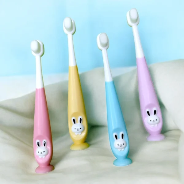 Kids Toothbrush Ultra Soft Micro Bristles with Cover Case (Pack of 2)