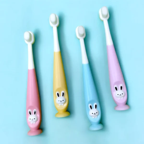 Kids Toothbrush Ultra Soft Micro Bristles with Cover Case (Pack of 2)