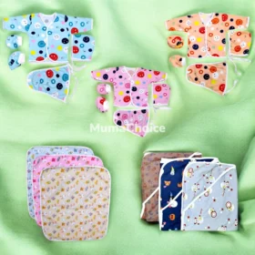 Newborn Baby Essentials – Wearing Set, DrySheets & Blankets (Pack of 21)