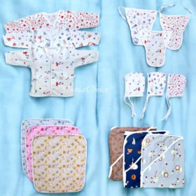 Newborn Baby Combo – Jhablas, Nappies, Caps, Sheets & Blankets